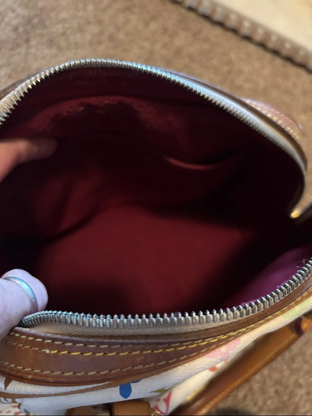 Louis Vuitton White Multicolor Monogram Priscilla Murakami purse bag - Picture 15 of 16